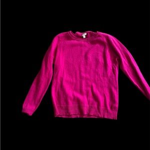 Halogen Vibrant Pink Crew Neck Sweater